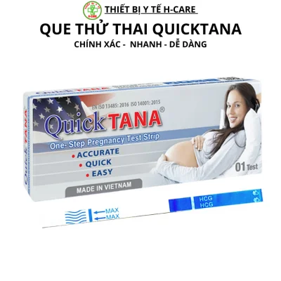Que thử thai nhanh Quick Tana, dụng cụ phát hiện thai sớm chính hãng Tanaphar đảm bảo chính xác, tin cậy TBYT Hcare