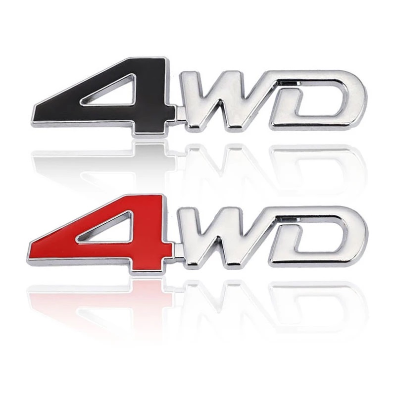 Tem 4WD Dán Trang Trí Đuôi Xe Ô Tô