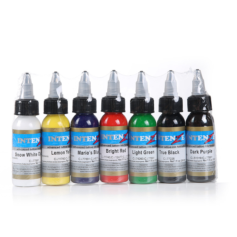 Mực Xăm Hình [Tặng quà + Freeship]  Mực xăm Intenz màu Trắng