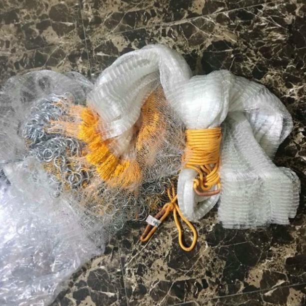 Chài xích bắt cá dài 4m bung 8m mắt 2cm