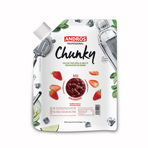 Mứt Andros Chunky Dâu - Mứt trái cây Cloudmart