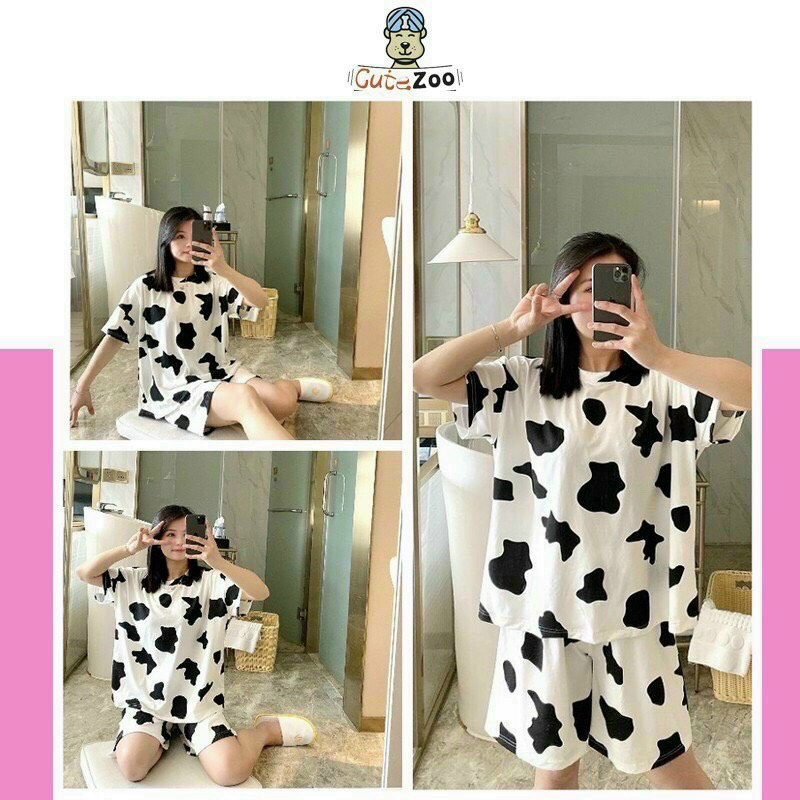 Sét đồ bộ bò sữa thời trang siêu hot giá rẻ chất đẹp TTSA1144