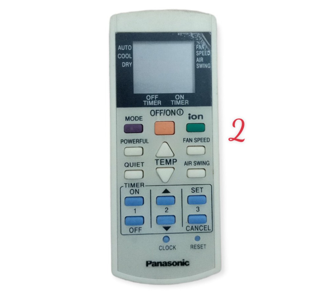 Điều khiển máy lạnh Panasonic nhiều loại ( tặng cặp pin ) / Remote máy lạnh Panasonic