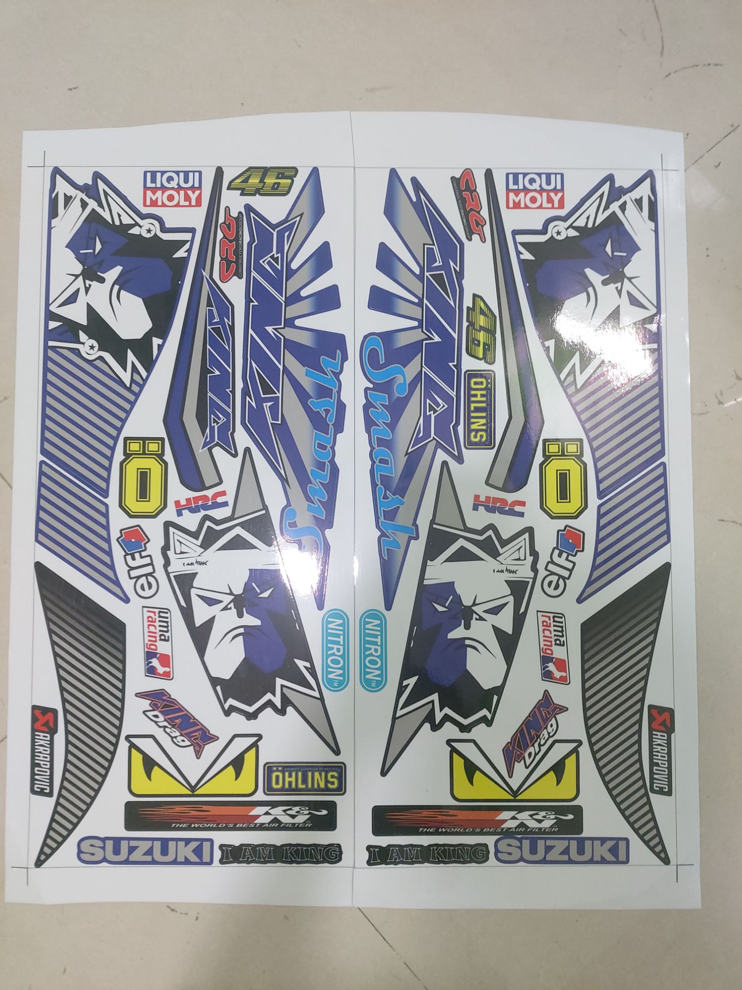 [HCM]Tem suzuki smash kingdrag 2020 xanh đen