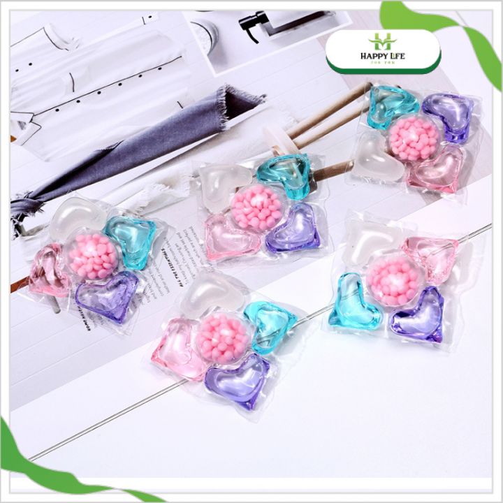 Viên Giặt Xả Quần Áo 30 Viên/Hộp Combo 3 Hộp – Laundry Pods Đậm Đặc Tan Nhanh Giặt Sạch Thơm Lâu Cho Máy Giặt