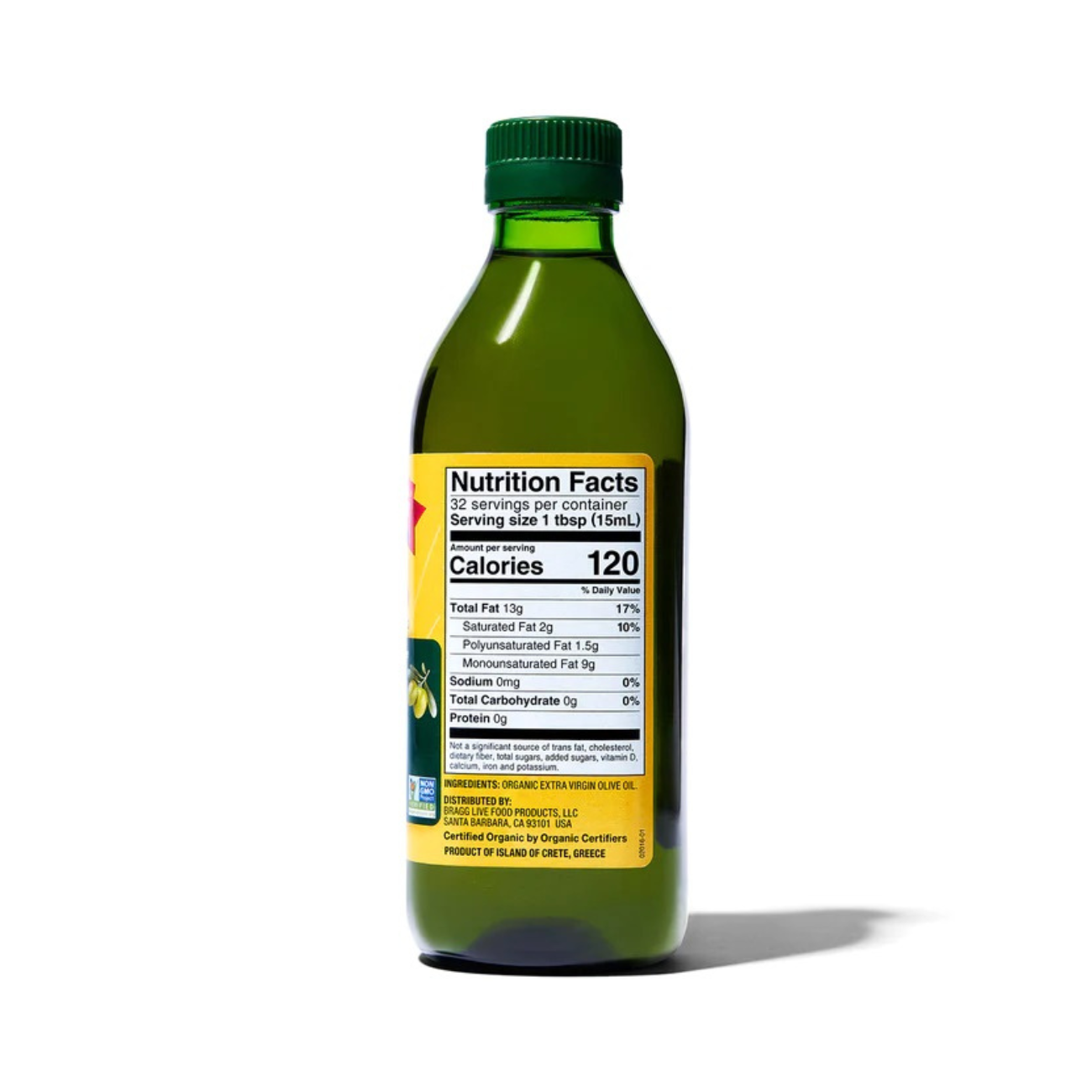 Dầu Olive (Ô liu) ép lạnh hữu cơ nguyên chất Extra Virgin 473ml - Bragg - Ăn Kiêng - Giảm cân - Giảm Cholesterol - Ăn thực dưỡng - Organic Stores