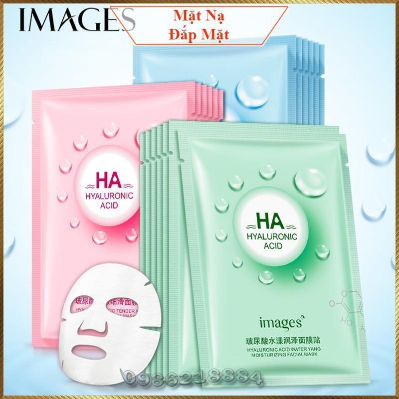 Mặt nạ giấy HA Images Bioaqua dưỡng trắng da mụn cấp ẩm thải độc HAI3 cao cấp