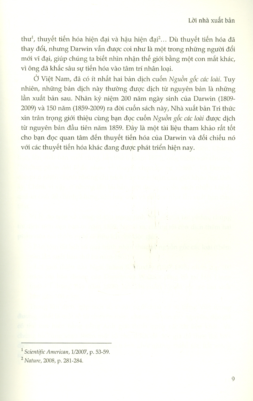 Nguồn Gốc Các Loài