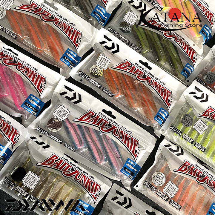 Mồi mềm Daiwa Bait Junkie 2.5 - 3.2 Minnow