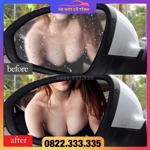 2 PCs car rear view mirror waterproof anti-fog stickers good price