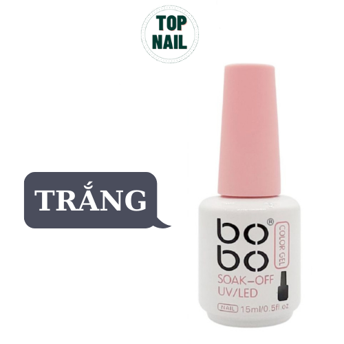 Sơn gel móng tay nail đen trắng , Sơn BOBO đen trắng bóng bền chính hãng