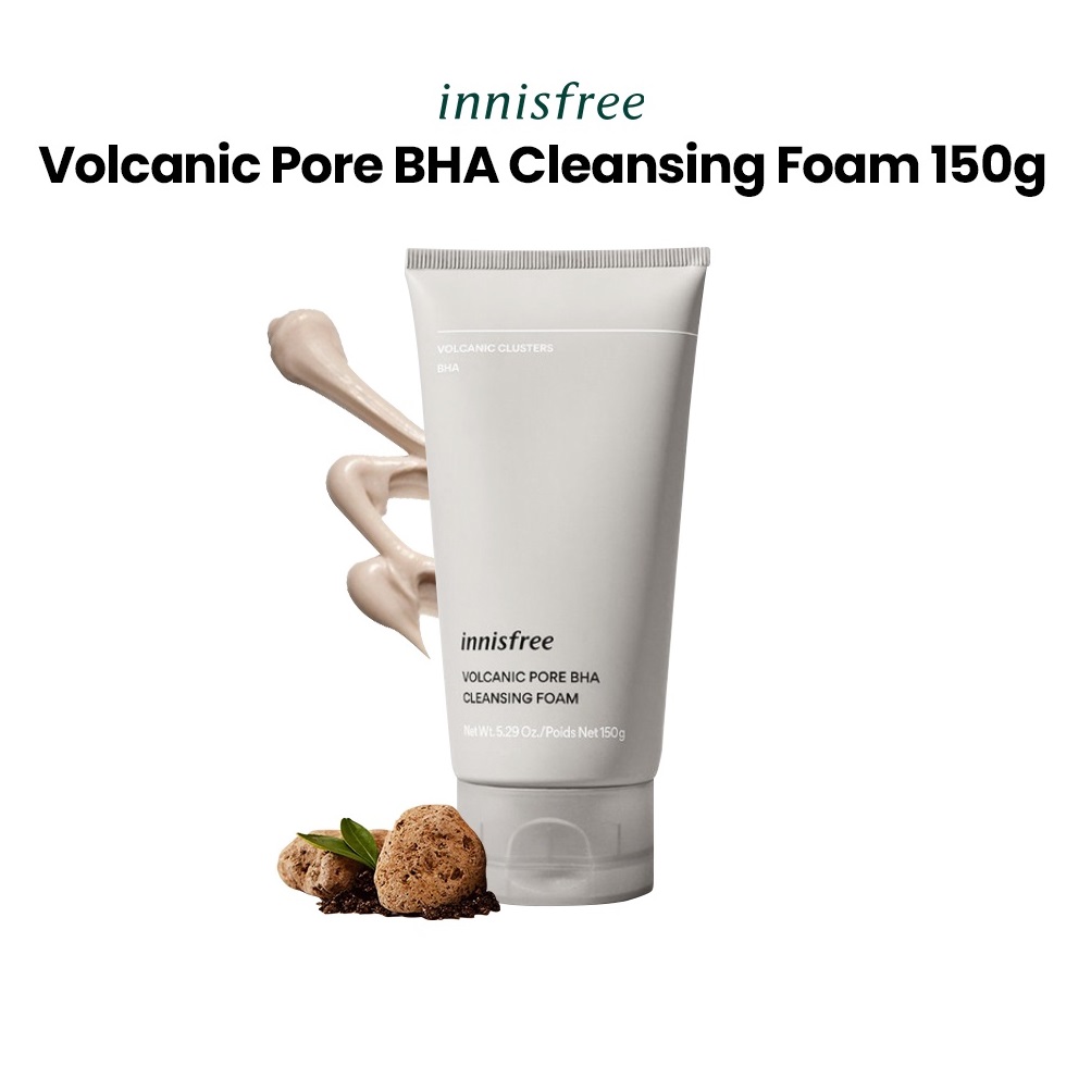 Sữa Rửa Mặt Từ Tro Núi Lửa Innisfree Volcanic Pore BHA Cleansing Foam 150ml Hàn Quốc