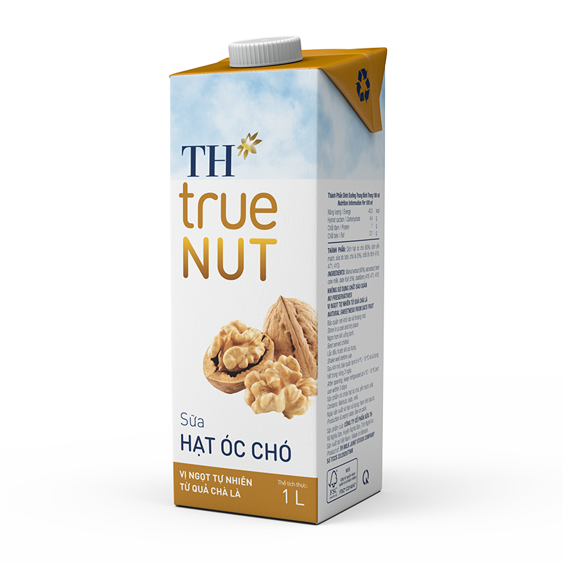 TH True Nut Sữa Hạt (Hạnh Nhân, Óc Chó, Mắc Ca) Hộp 1L