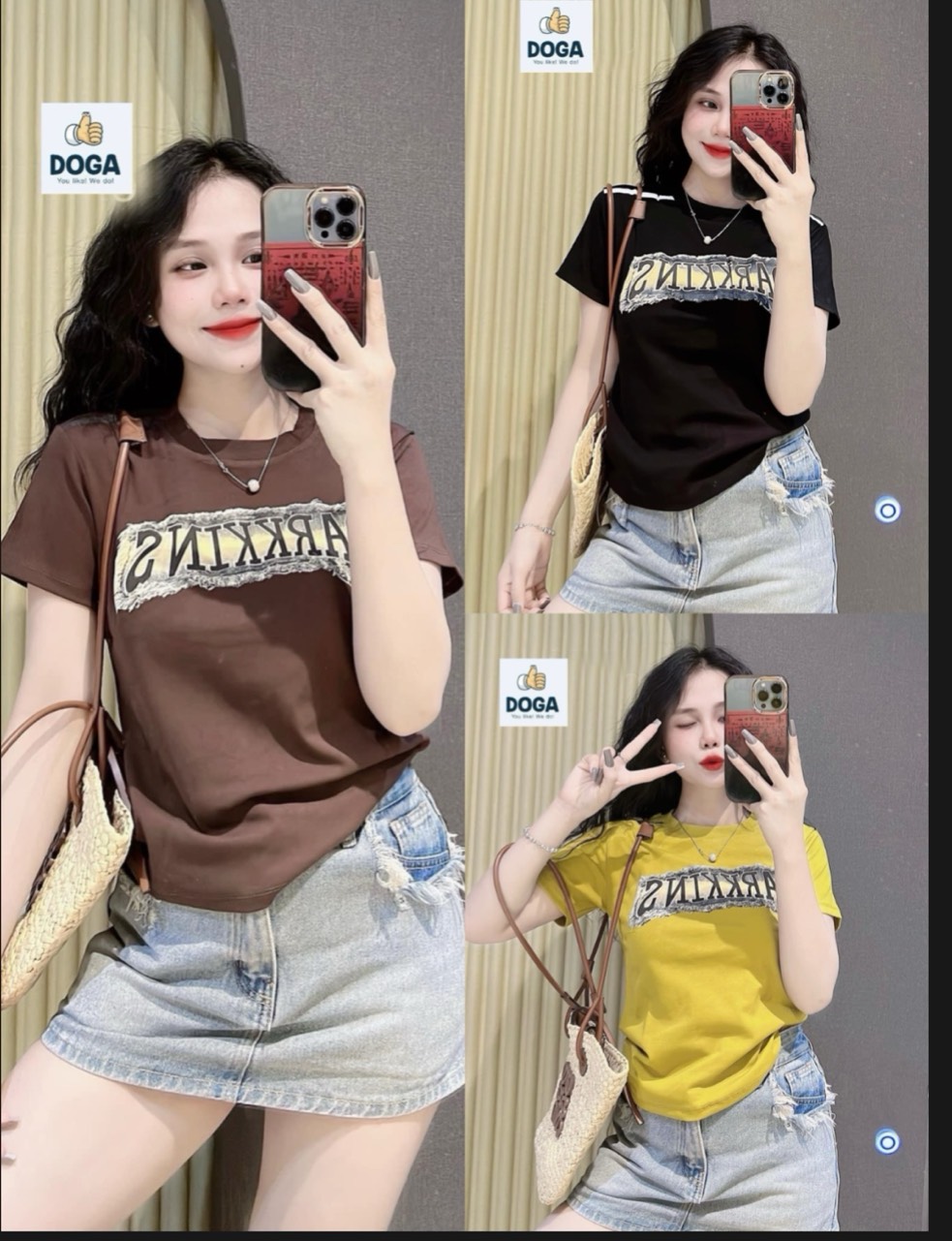 Áo Thun dáng baby tee có size 35kg đến 64kg chất BORIP COTTON Xịn in chữ không xù lông M160
