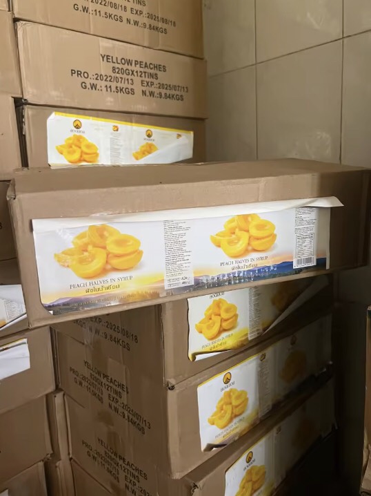 Đào Ngâm BoddoB Lon 820g ( 12 lon/thùng)