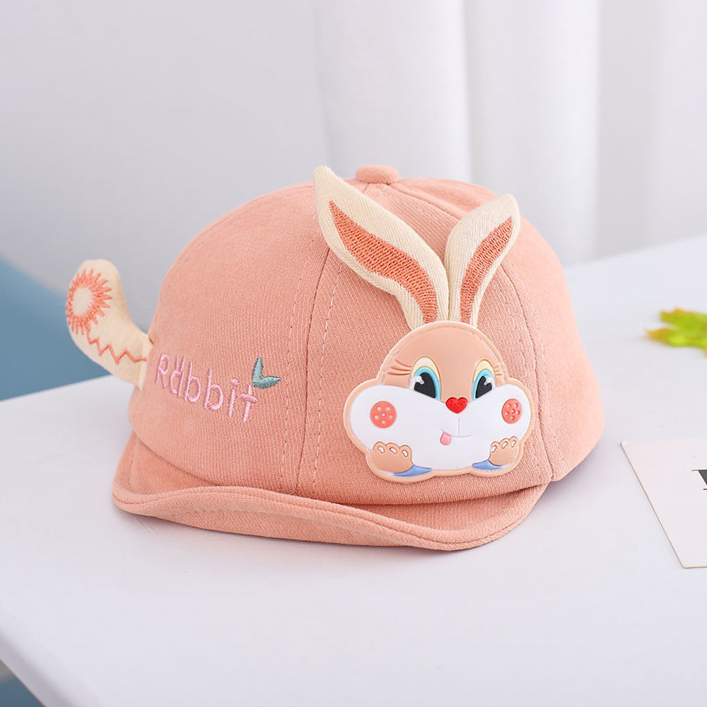 Mũ lưỡi trai cho bé đính hình Thỏ dễ thương