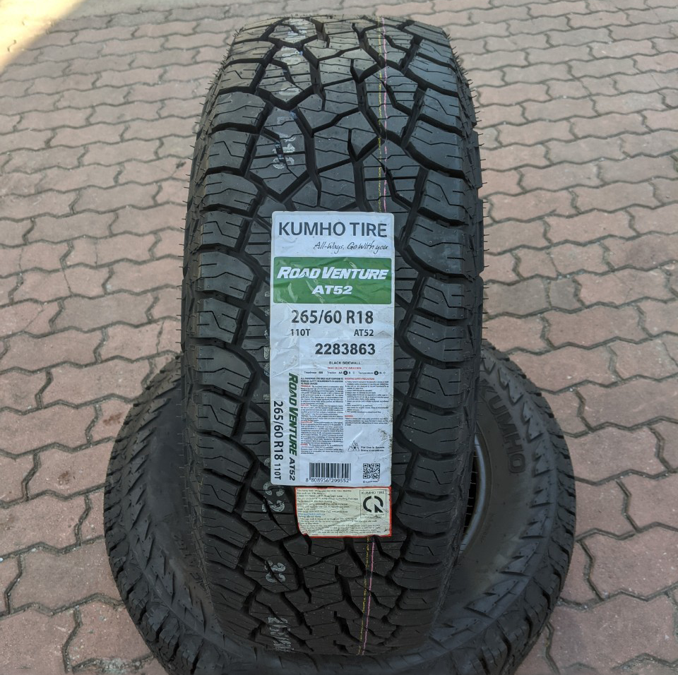 265/60r18 kumho at52 110t