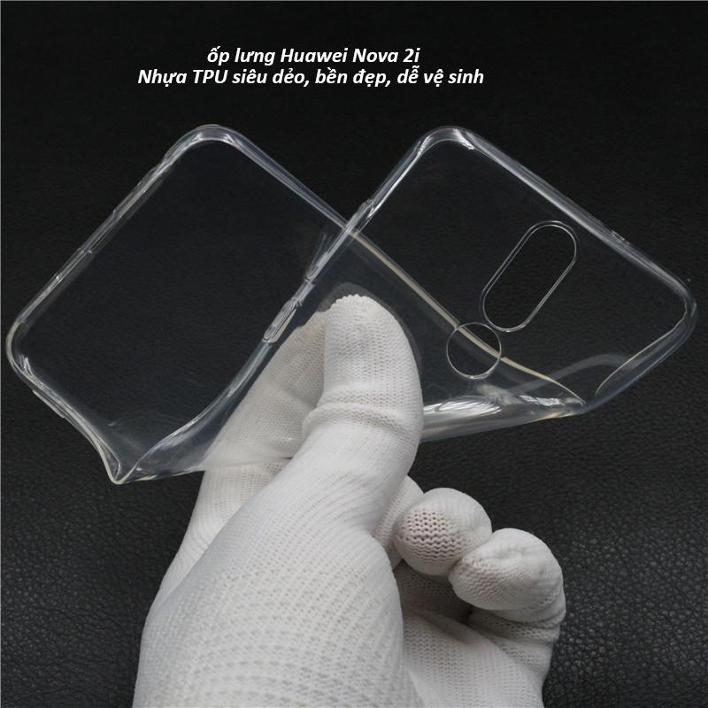 Ốp lưng Huawei nova 2i dẻo silicone trong suốt