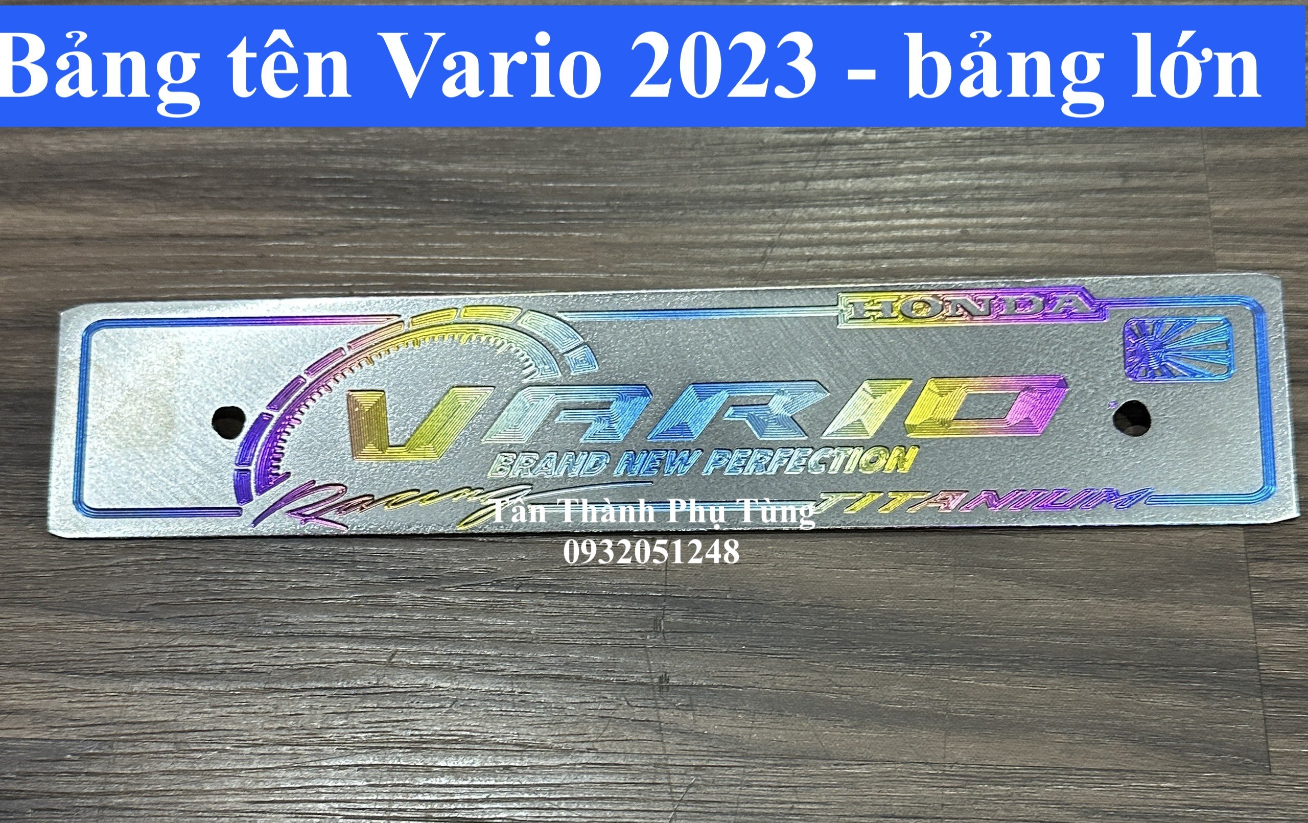 Bảng tên titan vario 2023 - bảng lớn -7 màu