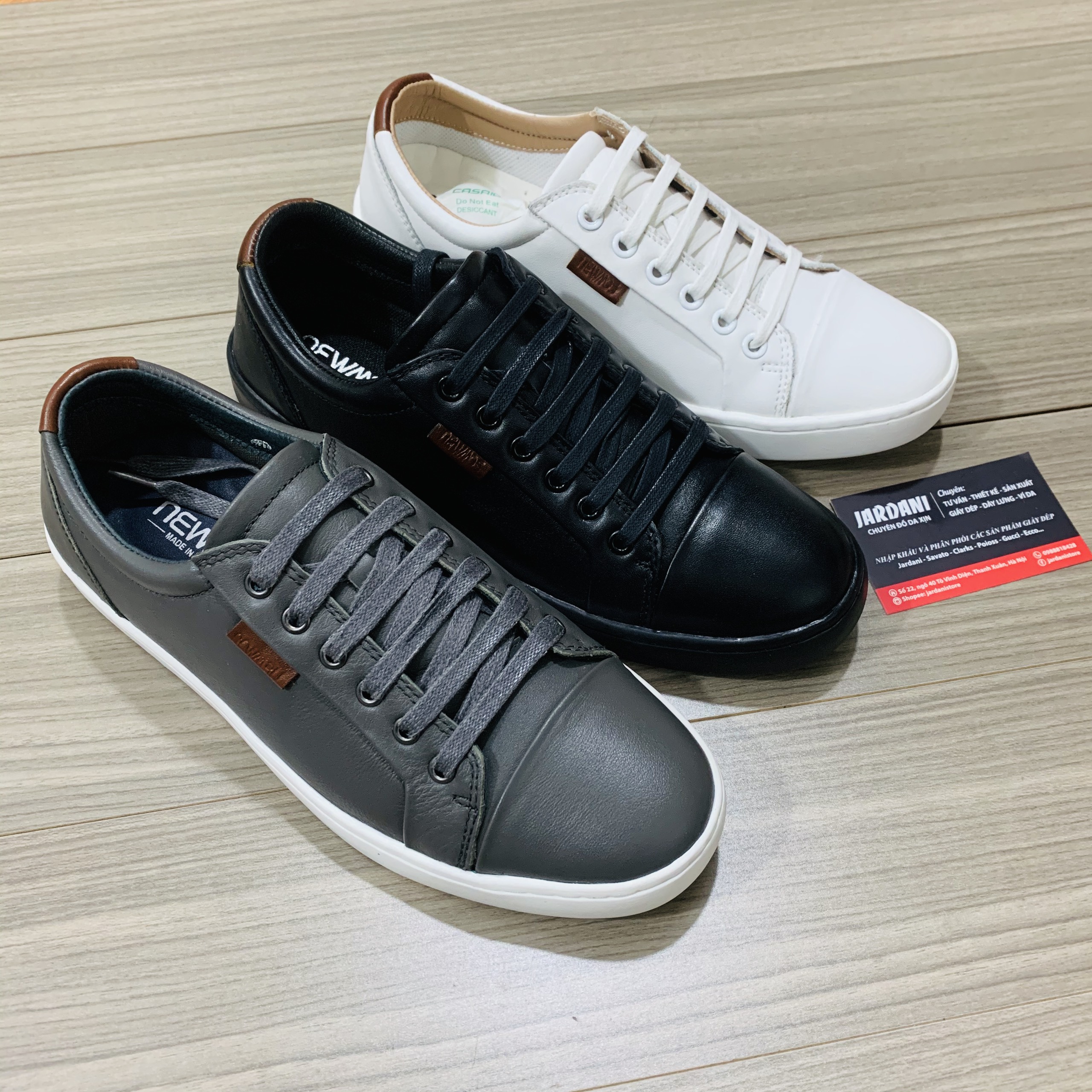 Giày Sneaker Da Thật NM - Bảo hành 24 tháng