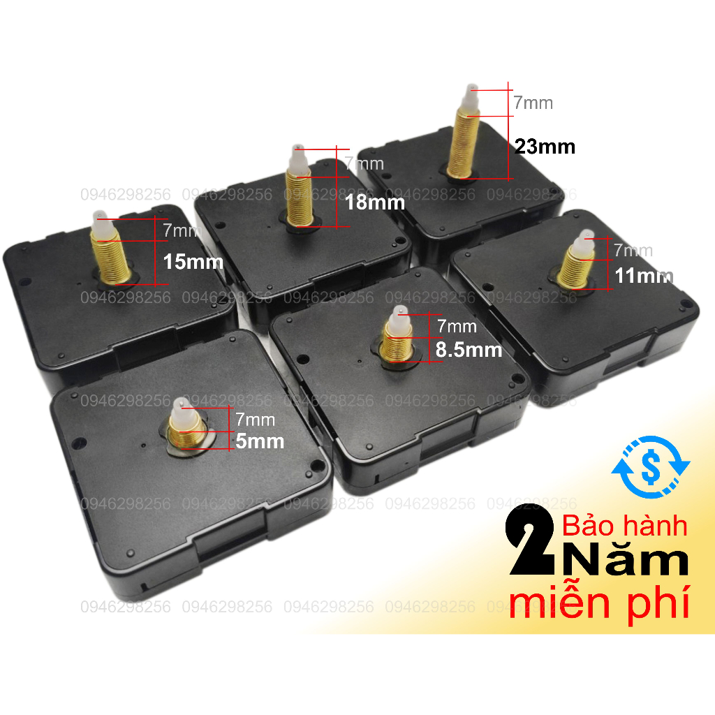 Máy đồng hồ treo tường kim trôi Nhật (trục dài đến Siêu dài)