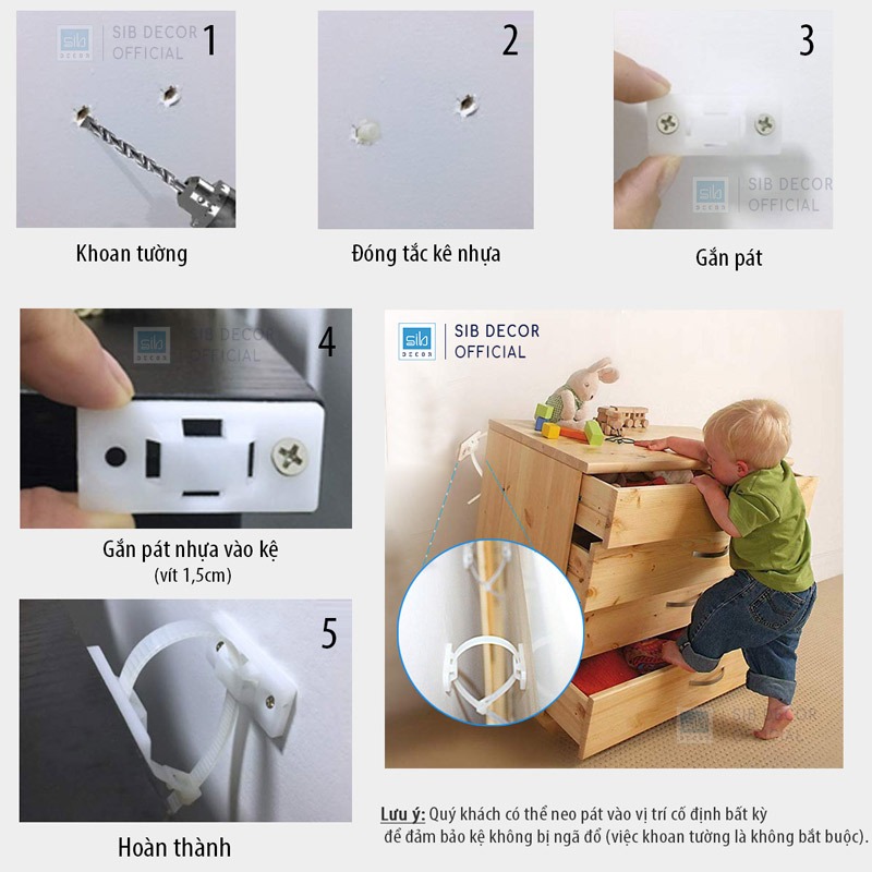 Kệ Sách Di Động 5 Tầng Đơn Giản SIB Decor KS284