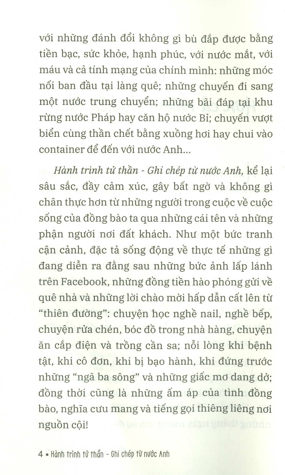 Hành Trình Tử Thần - Ghi Chép Từ Nước Anh