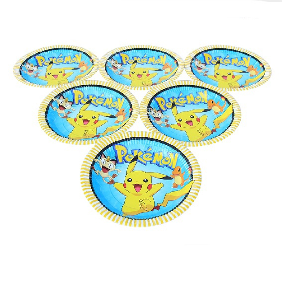 [HCM]Bộ 6 đĩa giấy trang trí sinh nhật