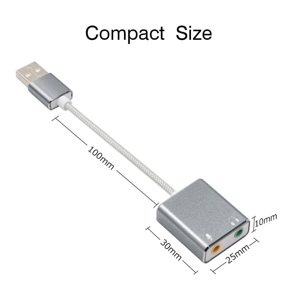 Sound Card 3D USB - Usb sound card 7.1 CH ( dây )