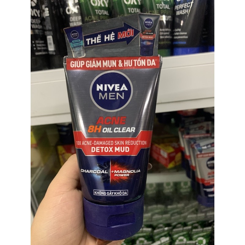 Sữa rửa mặt Nivea Men giảm nhờn ngừa Mụn
