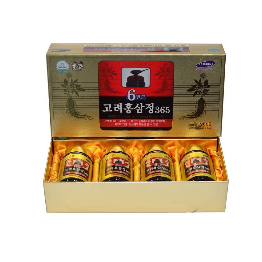 Cao hồng sâm 365 hàn quốc hộp 4 lọ x 240ml