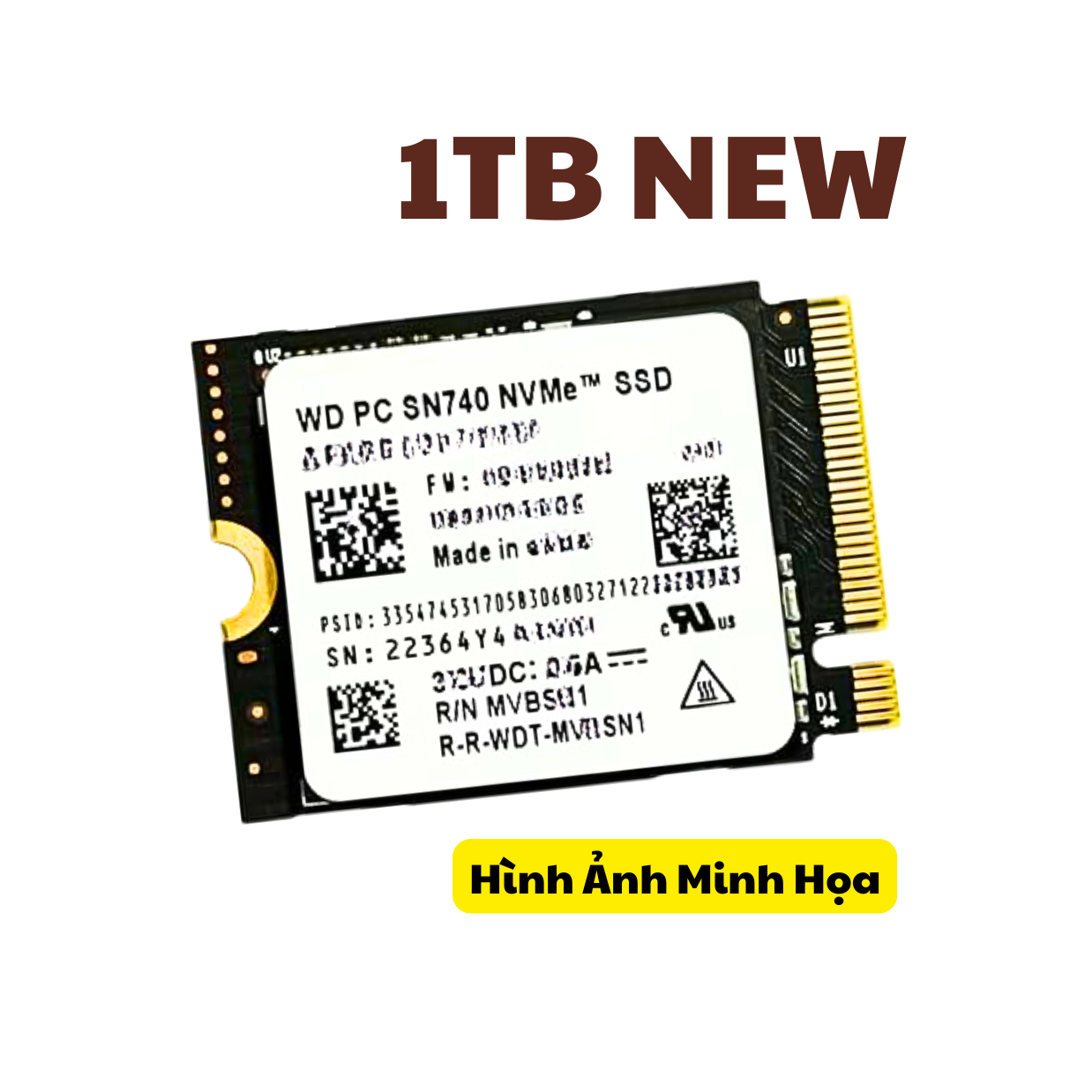 *Lagihitech* Ổ Cứng SSD Western Digital SN740 512GB / 1TB / 2TB M2 2230 PCIe Gen 4.0 Bảo hành 3 năm - Hàng Nhập Khẩu