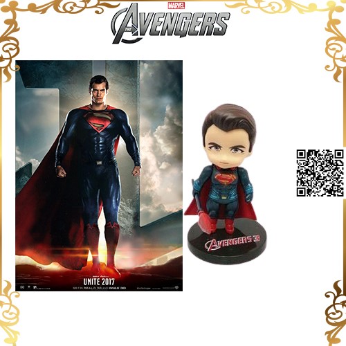 [HCM]Mô hình SuperMan chibi Avenger Siêu Anh Hùng Chibi 623