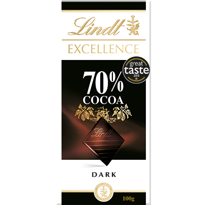 Socola đen 70% cacao 100g - Chocolate Lindt Excellence 70%