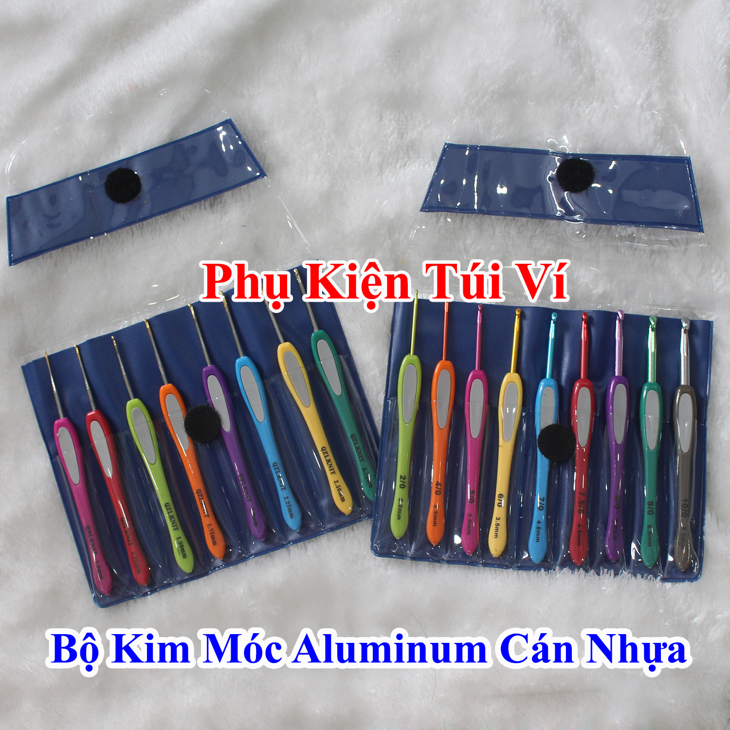 Bộ kim móc Aluminum cán nhựa