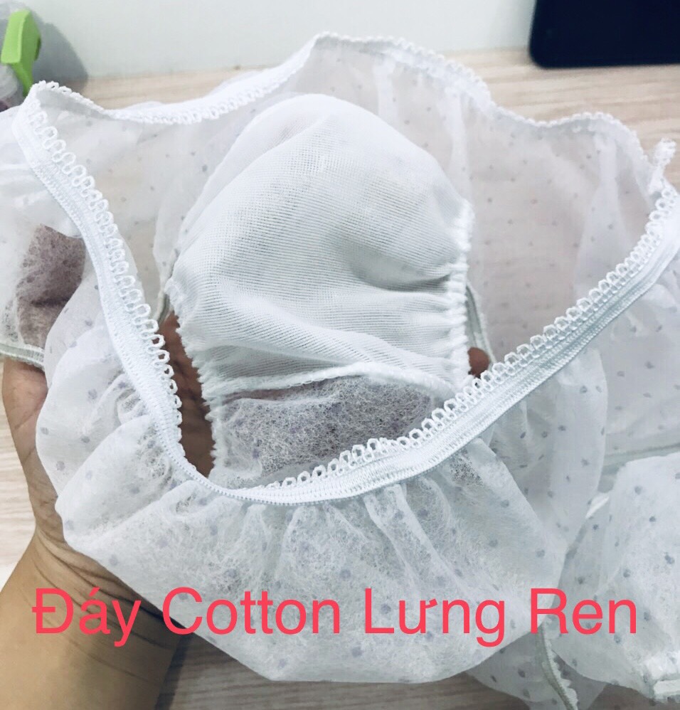 Combo 5 Gói Quần Lót Giấy Happy Days Xanh 1 gói 5 chiếc (MSP: Đáy Liền - 1lớp đáy, Đáy Cotton - 2lớp đáy, Lưng Ren - 2lớp đáy)