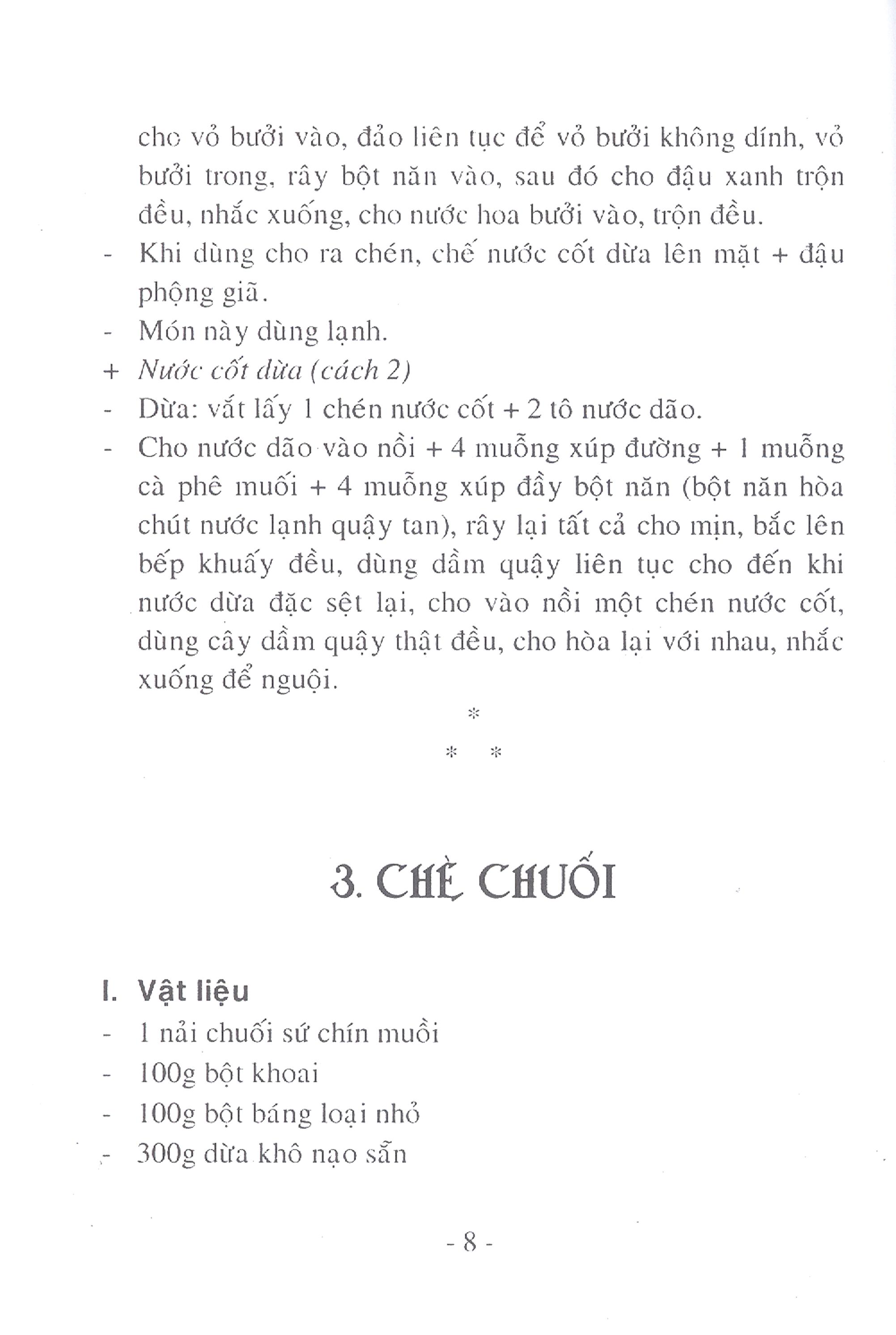 Các Món Chè Xôi