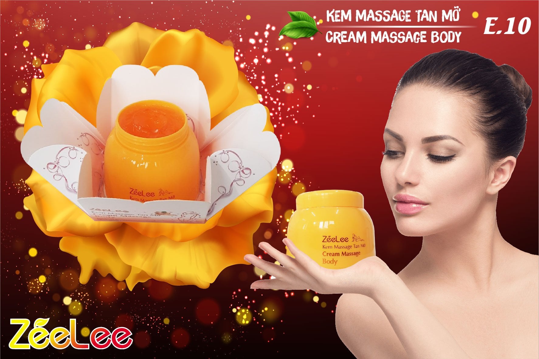 [HÀNG CHÍNH HÃNG] Kem massage tan mỡ bụng toàn thân ZEELEE 200gram E10