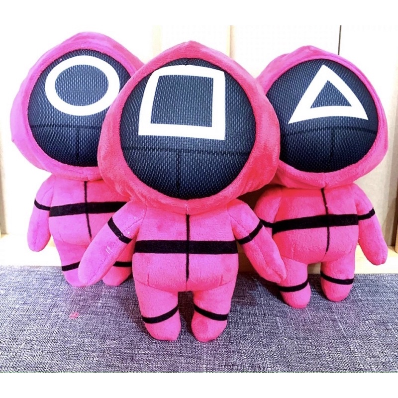 Gấu Bông Trò Chơi Con Mực Squid Game Cao Cấp ,Thú Bông Mực (Tam giác, Tròn, Vuông)-KHANGSTORE.VN