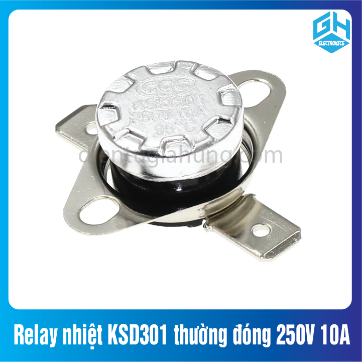 Relay nhiệt KSD301 thường đóng 250V 10A