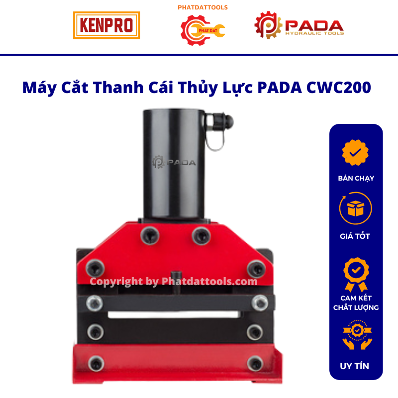 [Trả góp 0%]Máy cắt thanh đồng thủy lực CWC200
