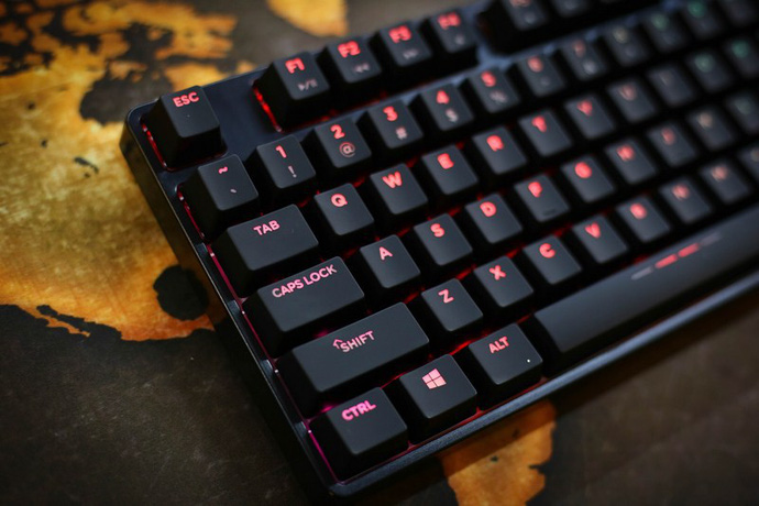 Phím cơ DareU EK880 RGB Black Red Switch BH 2 năm