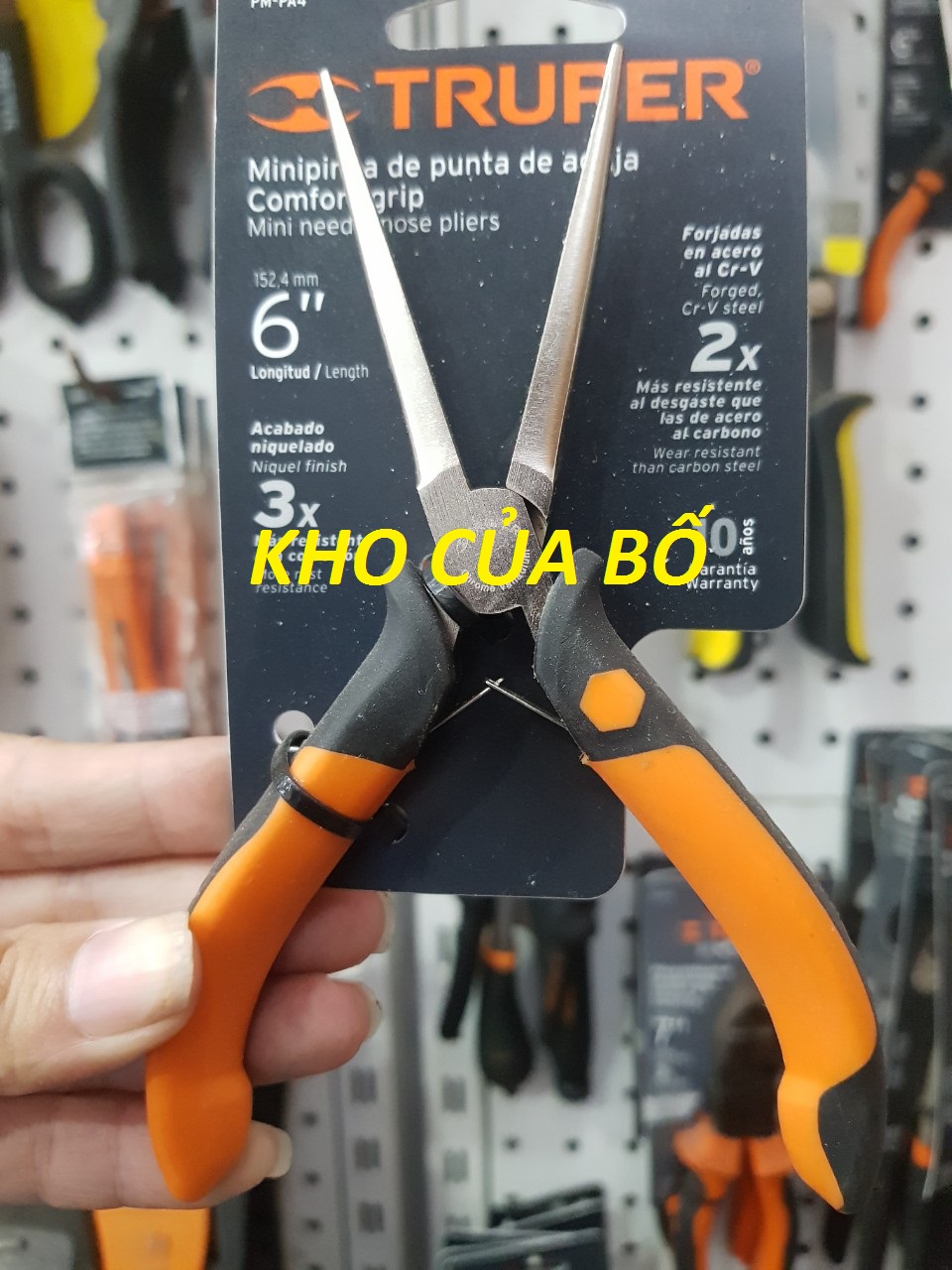 Kèm nhọn 5in/127mm mỏ dài truper - 17369