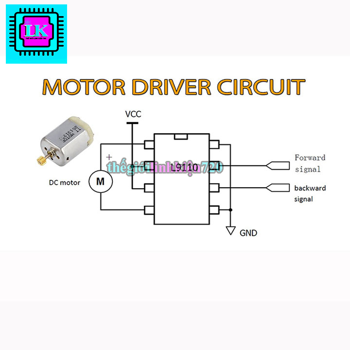 L9110 mạch cầu H dip-8