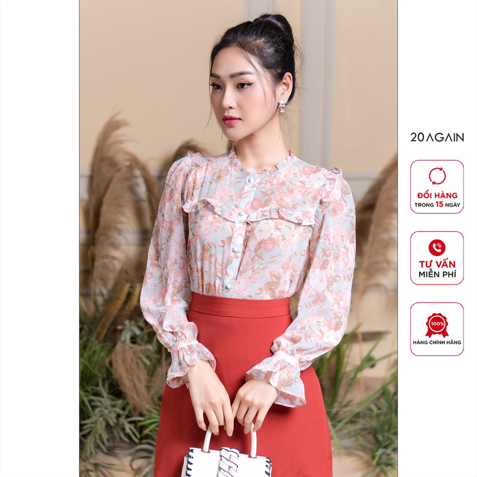 Chân váy dáng A, thiết kế basic, nhẹ nhàng JAW2461