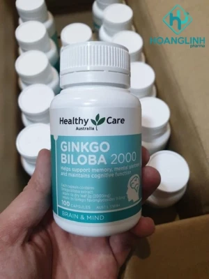 Bổ não [Úc] Healthy Care Ginkgo Biloba 2000mg - 100 viên