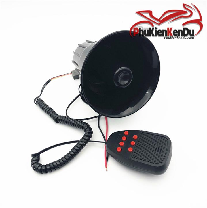 CÒI HÚ 7 CHẾ ĐỘ ÂM THANH CHUẨN CÓ MIC, 12V