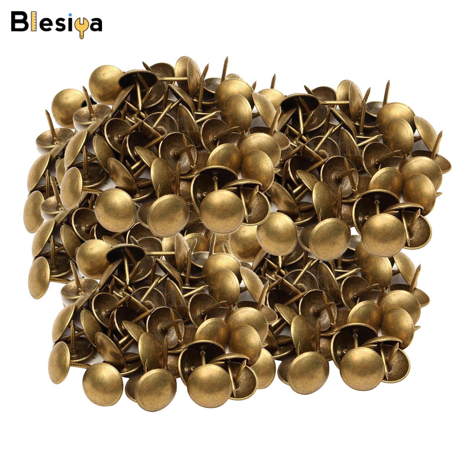 Blesiya 800 cái đinh tán/đinh tán đồ nội thất bọc đồ cổ bằng đồng 10x10mm