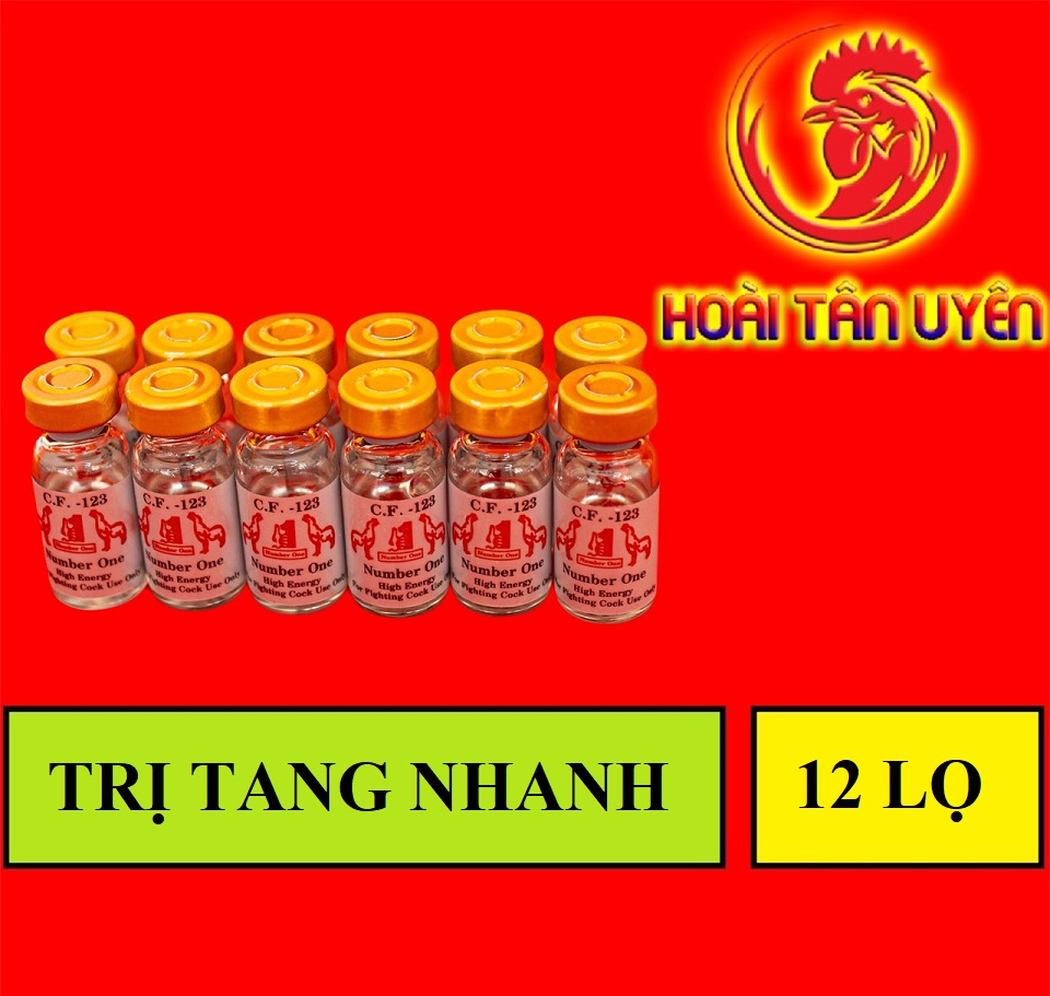 COMBO 12 LỌ CF123 trị tang SỐ 1 dành cho gà đá CHAI 2ML