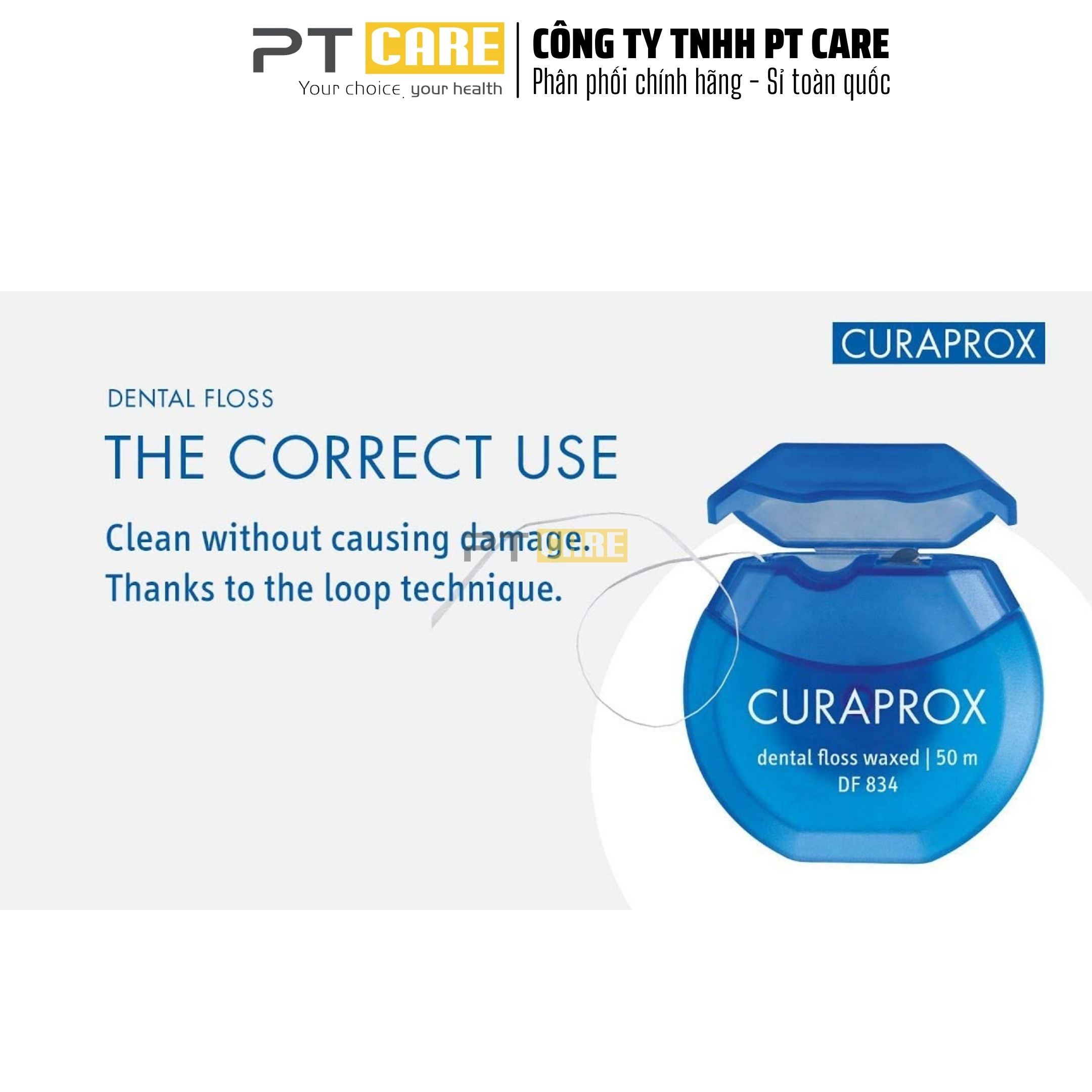 PT CARE | Chỉ Nha Khoa Curaprox DF 834 (50m)